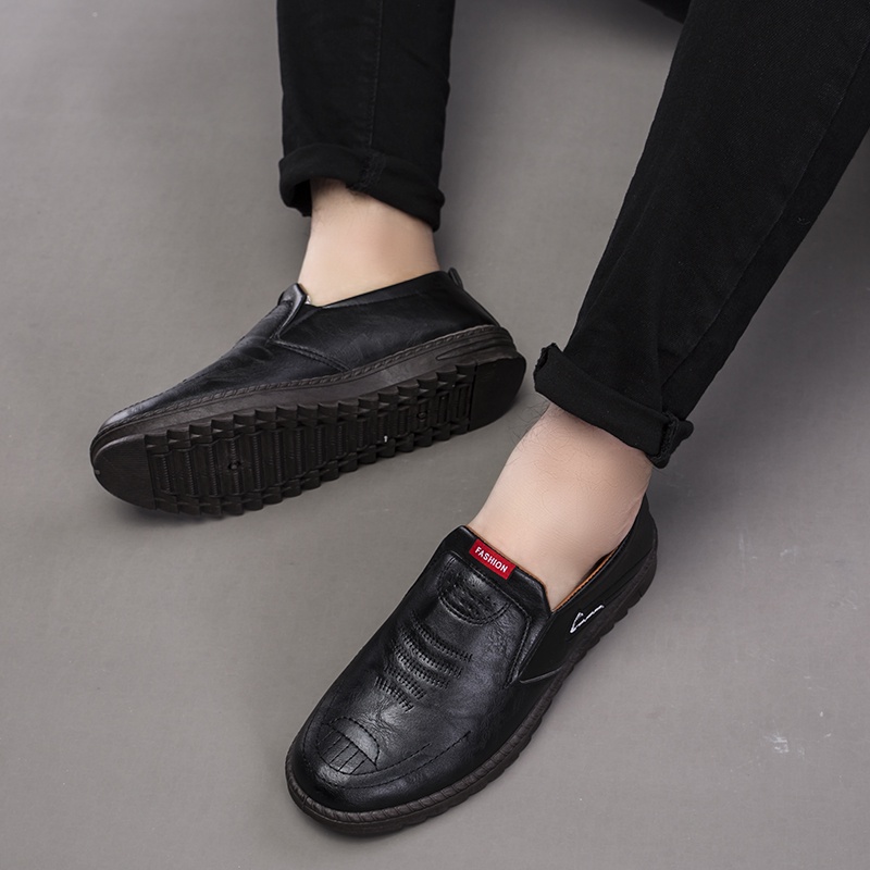 Toread Sepatu Pantofel Hitam Coklat PU Leather Sepatu Formal Kerja MC416