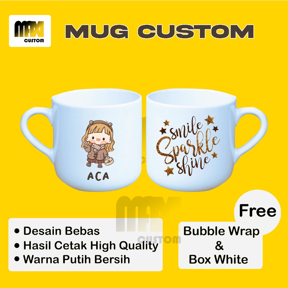 MUG AVATAR CUSTOM (MUG TEA) (MUG CUSTOM) (MUG MURAH) MUG CUSTOM