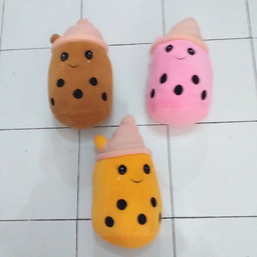 Boneka Boba LED ICE CREAM Menyala Tinggi 35cm / Boneka Boba Milk Tea