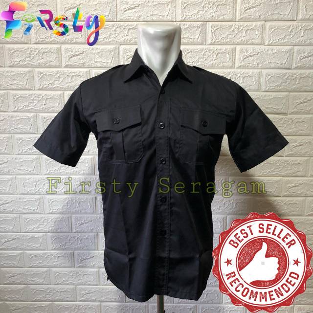 GROSIR Baju net tv trans tv kemeja model trans net tv seragam model net tv  trans tv hitam polos