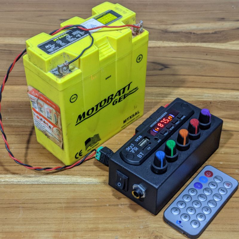 Ampli Mobil BT Karaoke 12v Bluetooth FM Radio