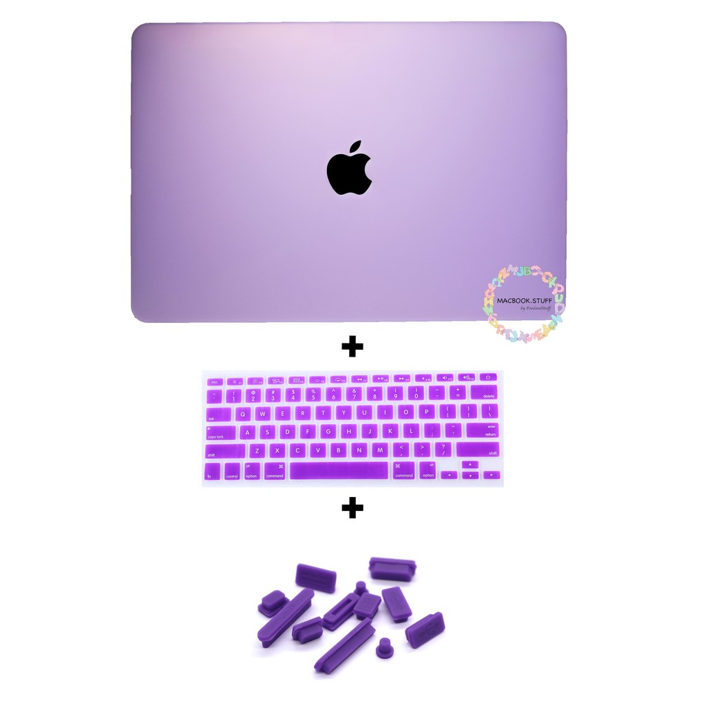 PAKET MACBOOK MATTE CASE KEYBOARD DUSTPLUG NEW AIR PRO M1 11 12 13 15 16 CD DVD ROOM / TOUCHBAR