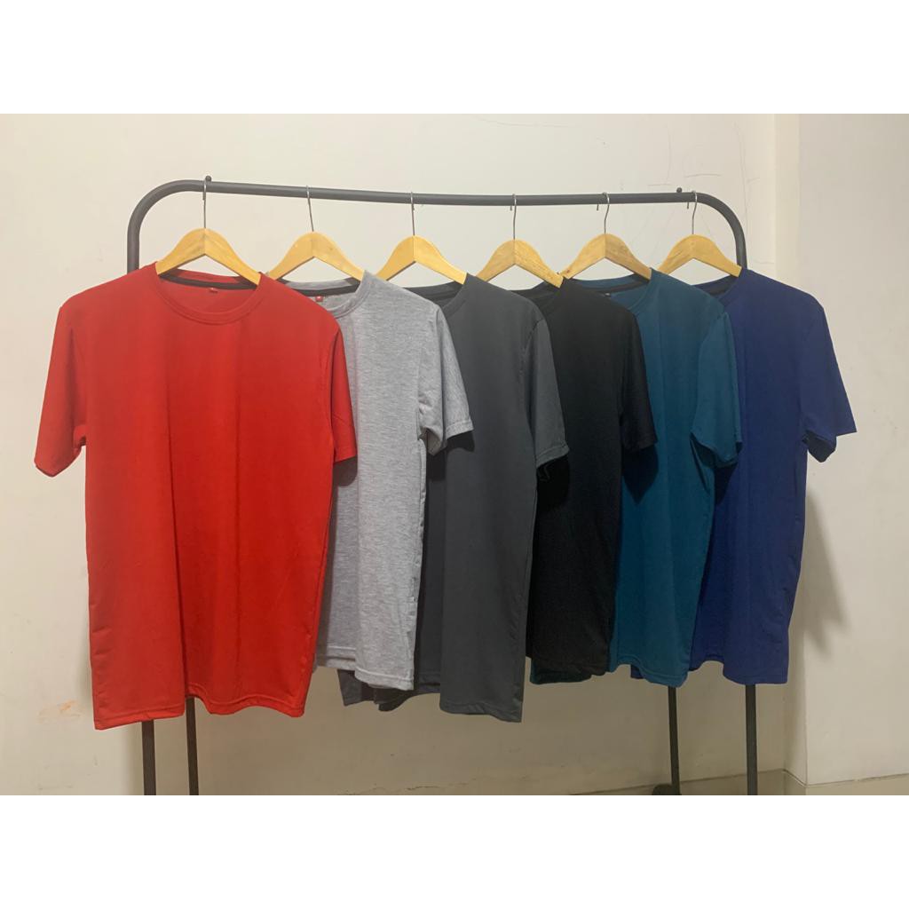 Kaospolos - Kaos polos matt spandek lengan pendek atasan baju kaos seragam pria wanita t shirt Oversize M L XL