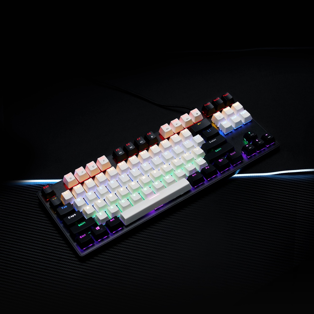 Rexus Legionare MX5.2 TKL White Black  Mechanical Gaming Keyboard - Brown Switch