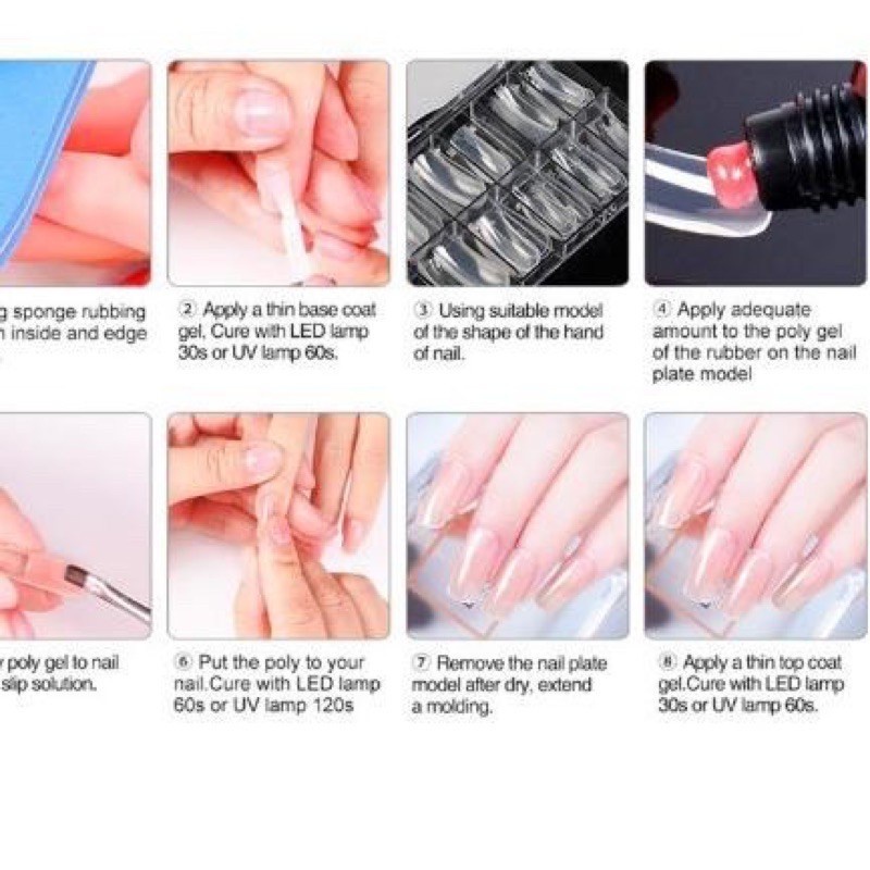 alat mempercantik kuku - poly gel nail extension acrylic