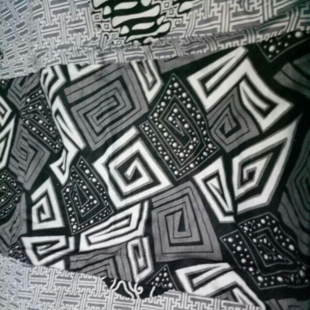 Dress Tunik Batik Mozaik Kombi Monochrome