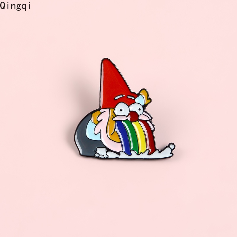 Bros Pin Enamel Desain Kartun Pelangi Untuk Anak