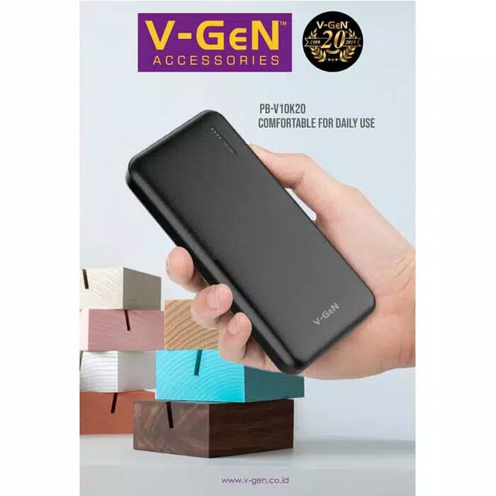 POWER BANK VGEN 10000MAH RESCUE FAST 2.4A (SUPPORT TYPE C)