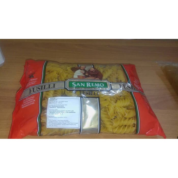 

PASTA FUSILLI SAN REMO 500gr