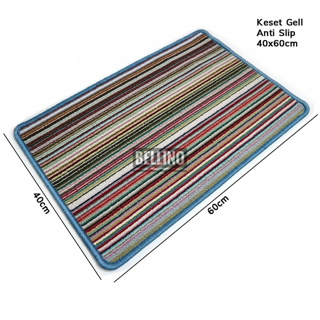 Keset Karpet Anti Slip Keset Kaki Garis Salur Premium Tebal Keset Kamar Murah Tebal Awet Keset Dapur