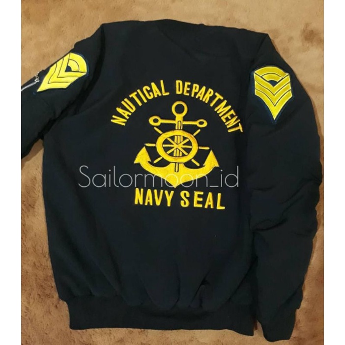 JAKET TARUNA PELAYARAN JAKET NAUTICAL JAKET MARINE ACADEMY JAKET PELAUT JAKET BOMBER JAKET JANGKAR J