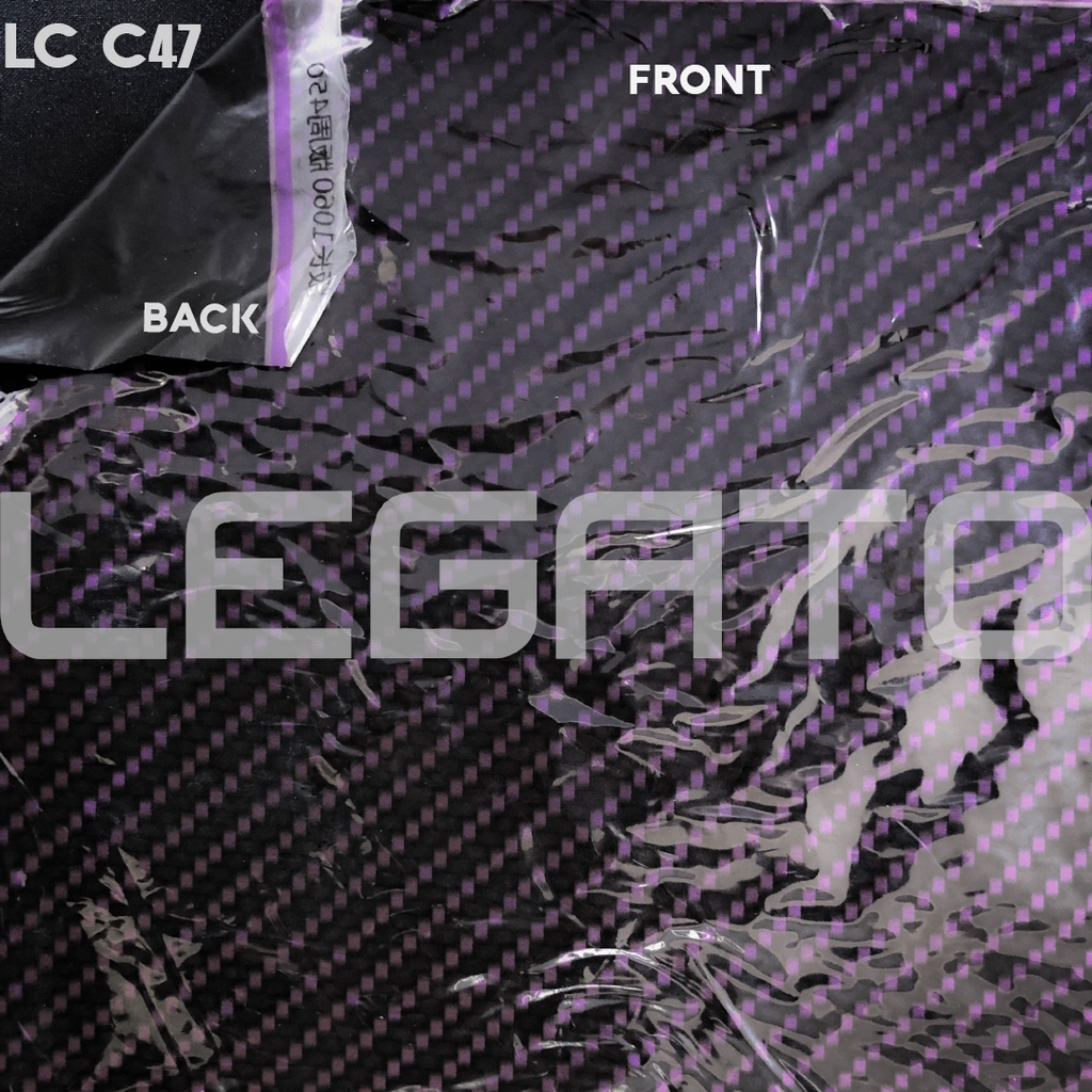 LC-C47 Film Water Printing WTP Hydrographics Carbon Celup Ungu Karbon Bukan Kevlar Skotlet Stiker