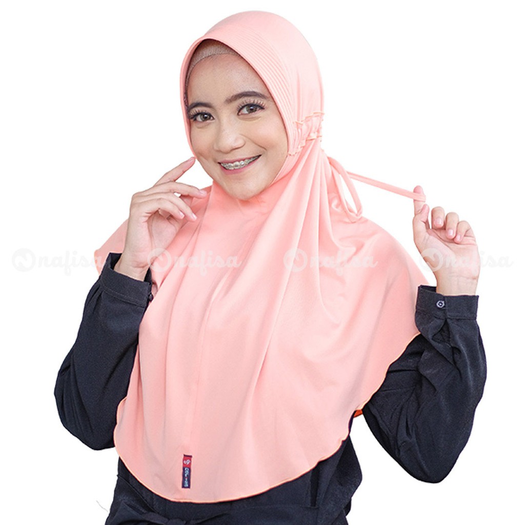 Jilbab Nafisa Fabiola/Hijab Serut/Kerudung instan/Berkualitas