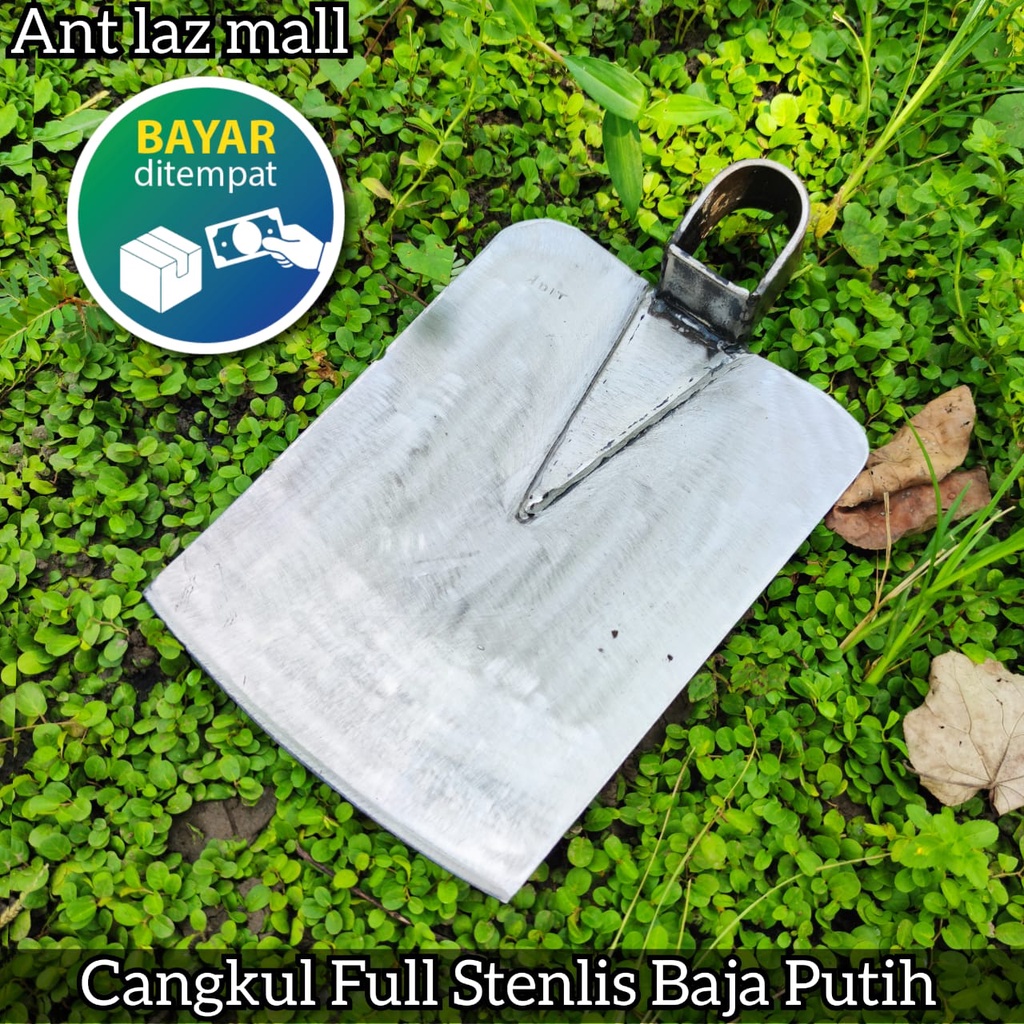 Cangkul Bahan Stainless Asli Anti Karat - Cangkul Pacul Baja Stainless Anti Lengket - Cangkul Pacul 