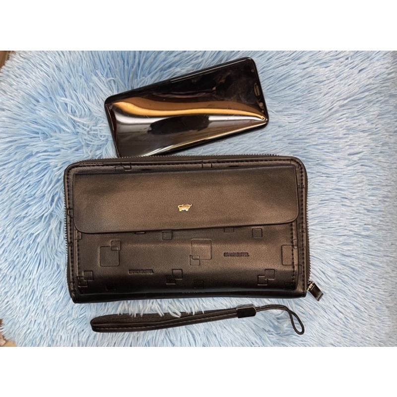 COD handbag braun buffel free pena clutch pria tas tangan premium import murah