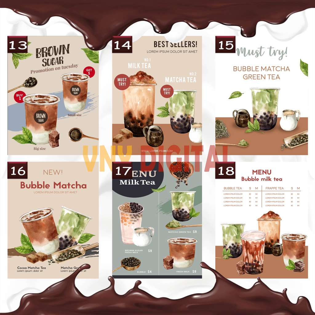 Jasa Desain Menu Boba + Desain Menu Minuman + Desain Menu Drink + Desain Menu Cafe + Desain Menu Resto + Desain Menu Jus + Desain Menu Thai Tea + Desain Minuman Coffe