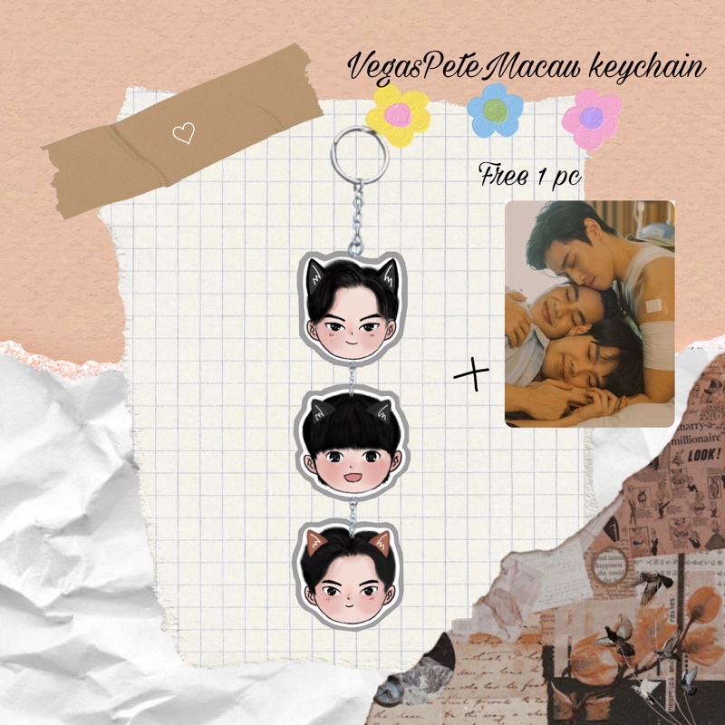 KINNPORSCHE UNOFF MERCH VegasPeteMacau acrylic keychain
