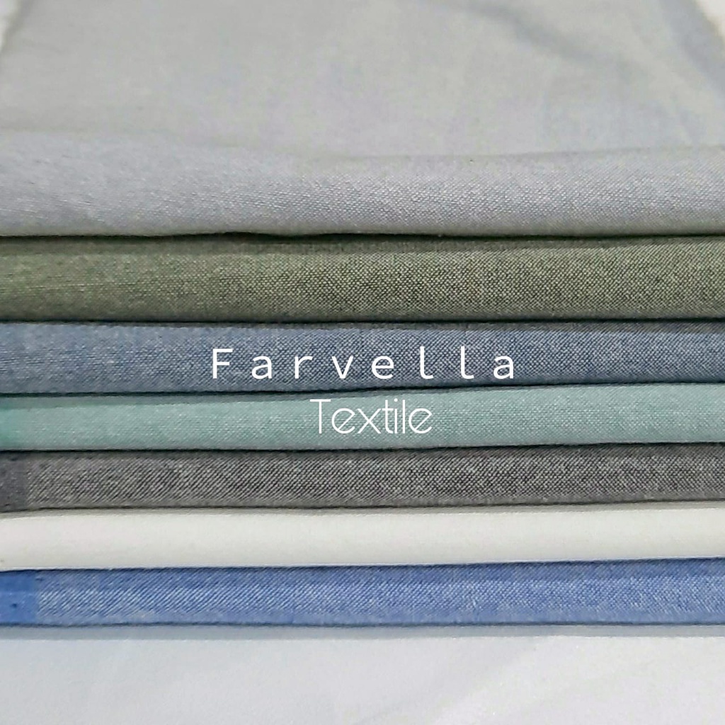 Handfeel Kain Oxford dan Kain Toyobo Farvella Textile