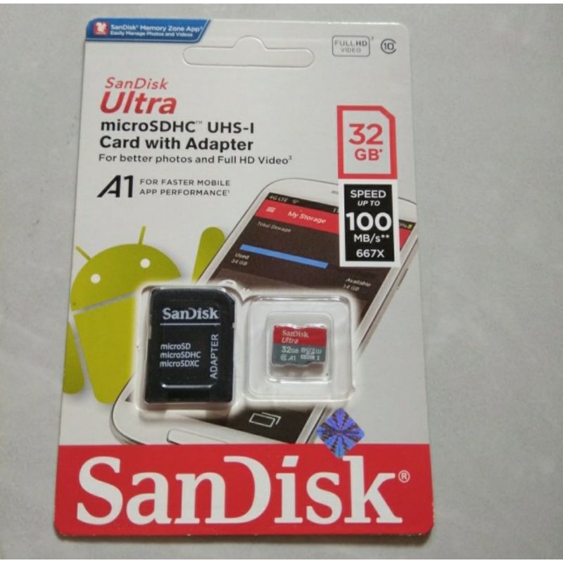 Memory Card Micro SD Sandisk Ultra 32GB 32 GB MMC sandisk