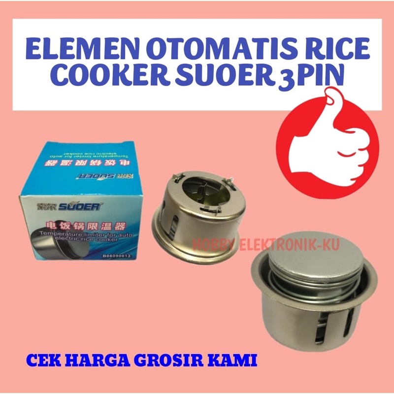 ELEMEN OTOMATIS RICE COOKER MAGIC COM 3PIN SUOER + DUS BARANG BERKUALITAS