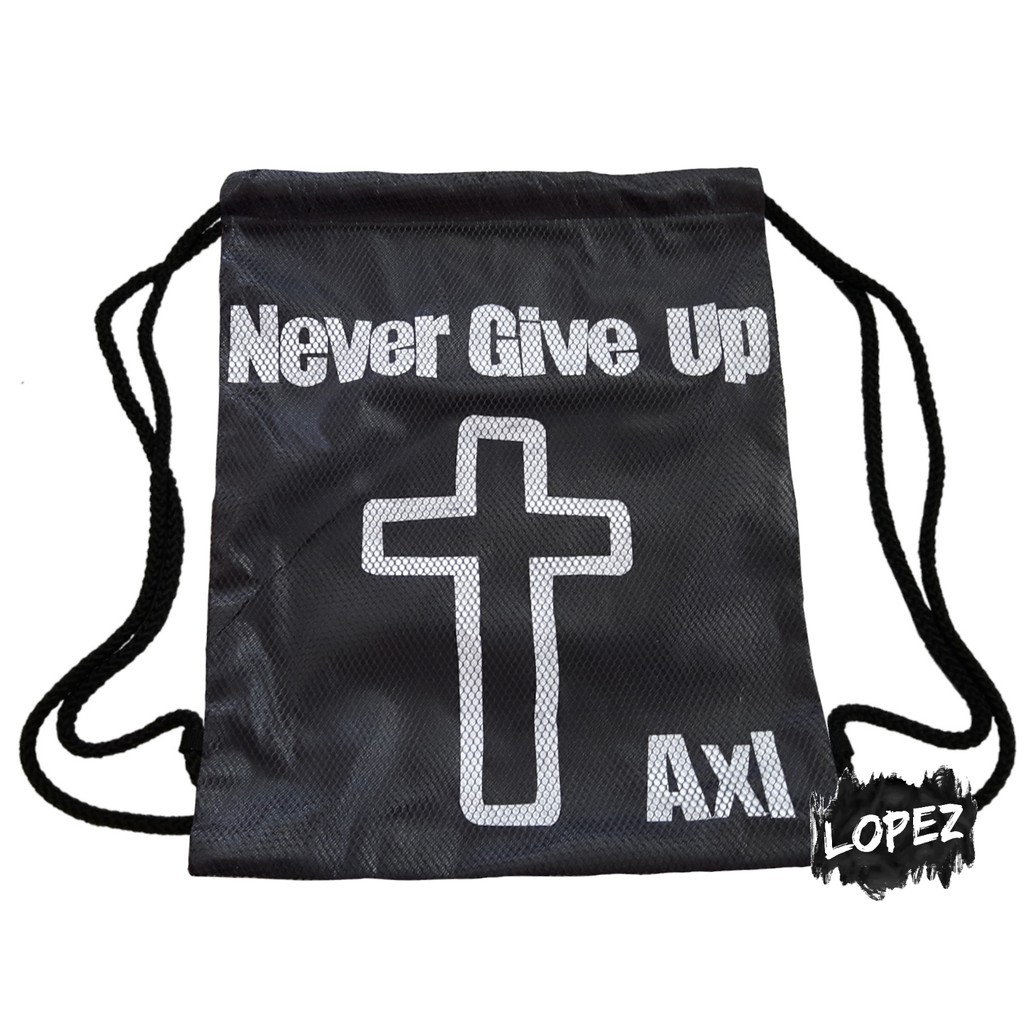 Tas Jaring Salib / String Bag Church Cross / Tas Serut Gereja Sekolah Minggu Lopez