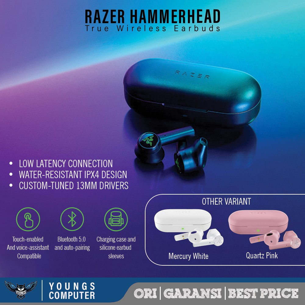 RAZER HAMMERHEAD TWS TRUE WIRELESS EARBUDS