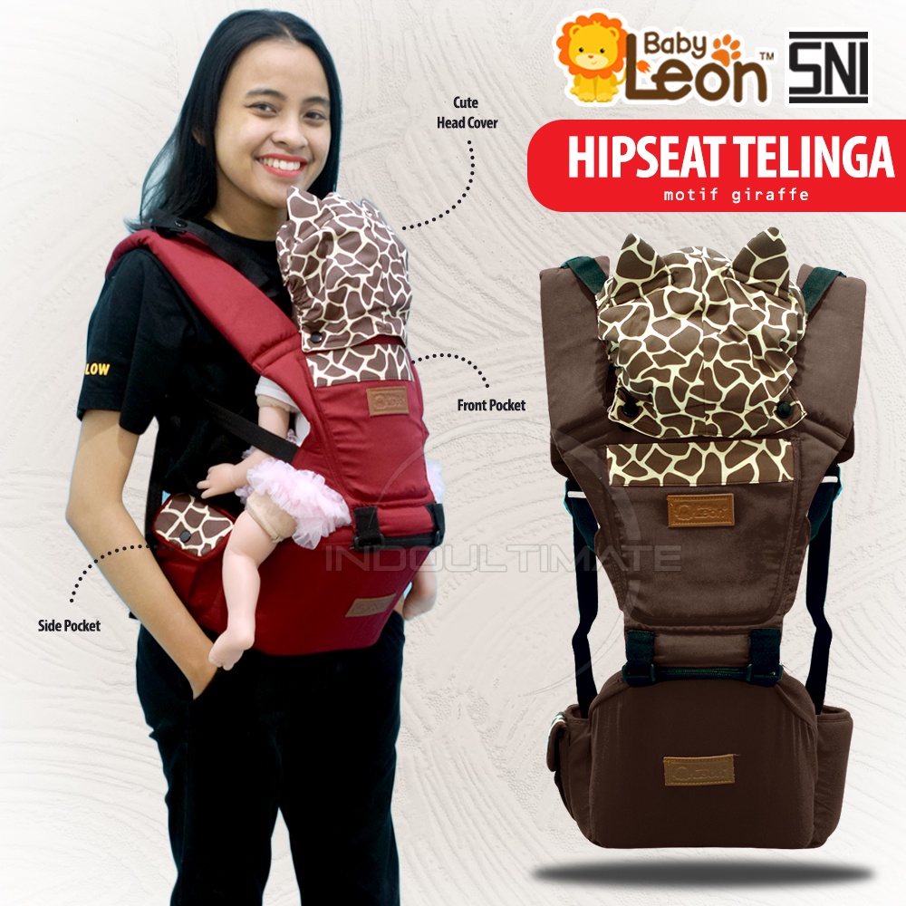 Gendongan Hipseat Bayi + Pelindung Kepala BABY LEON BY-490 Gendongan Bayi Model Terbaru BY-6088 Gendongan Bayi Depan Duduk Gendongan Bayi Samping Gendongan Multifungsi Gendongan Bayi Instan Anti Pegal Baby Carrier