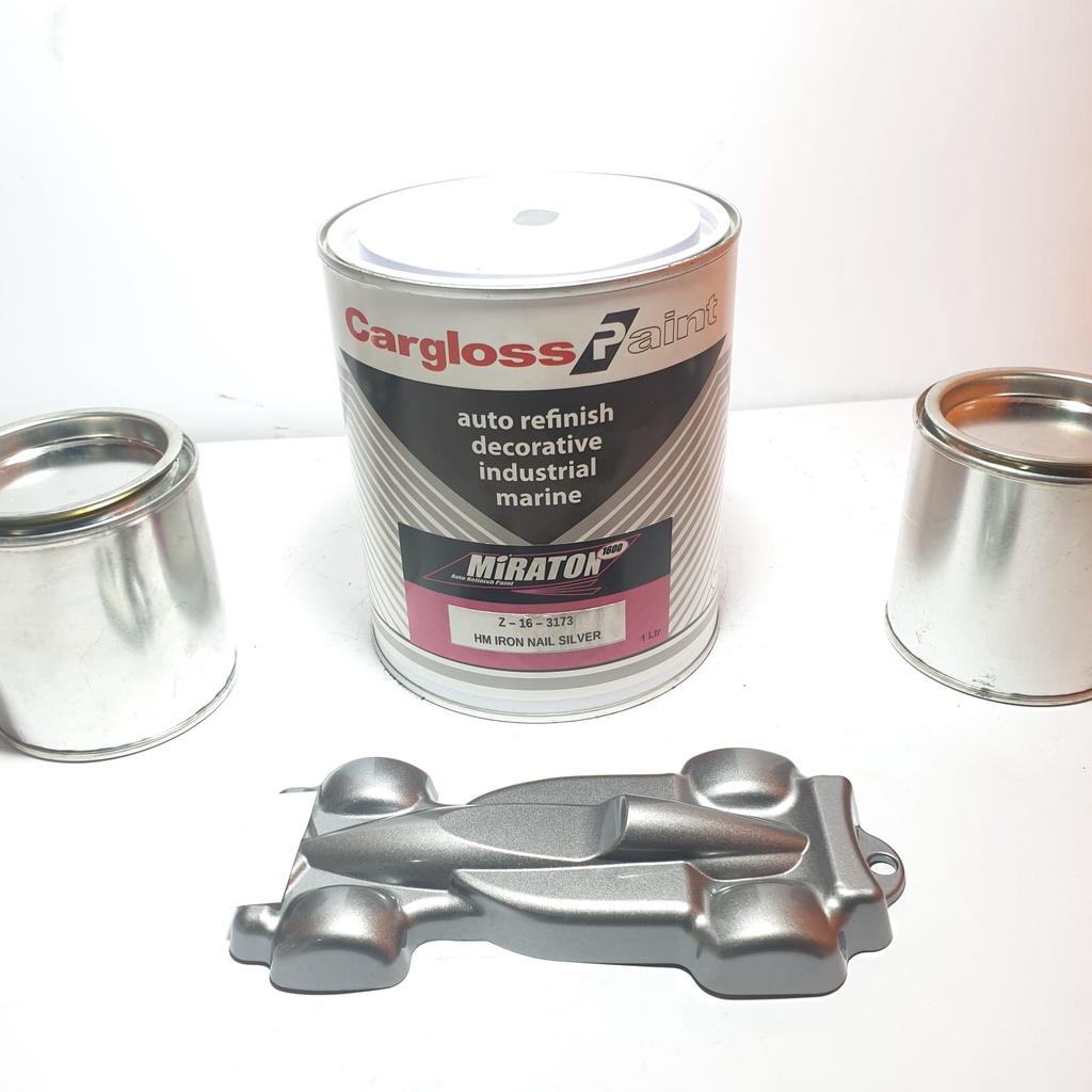 Cat Manual Warna Original OEM Perak Besi Honda Tiger Verza Megapro Cargloss Miraton Iron Nail Silver 200 ML