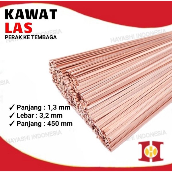 Kawat Perak Las Tembaga Pipa AC Kulkas Welding Brazing Alloy Harris - 5pcs