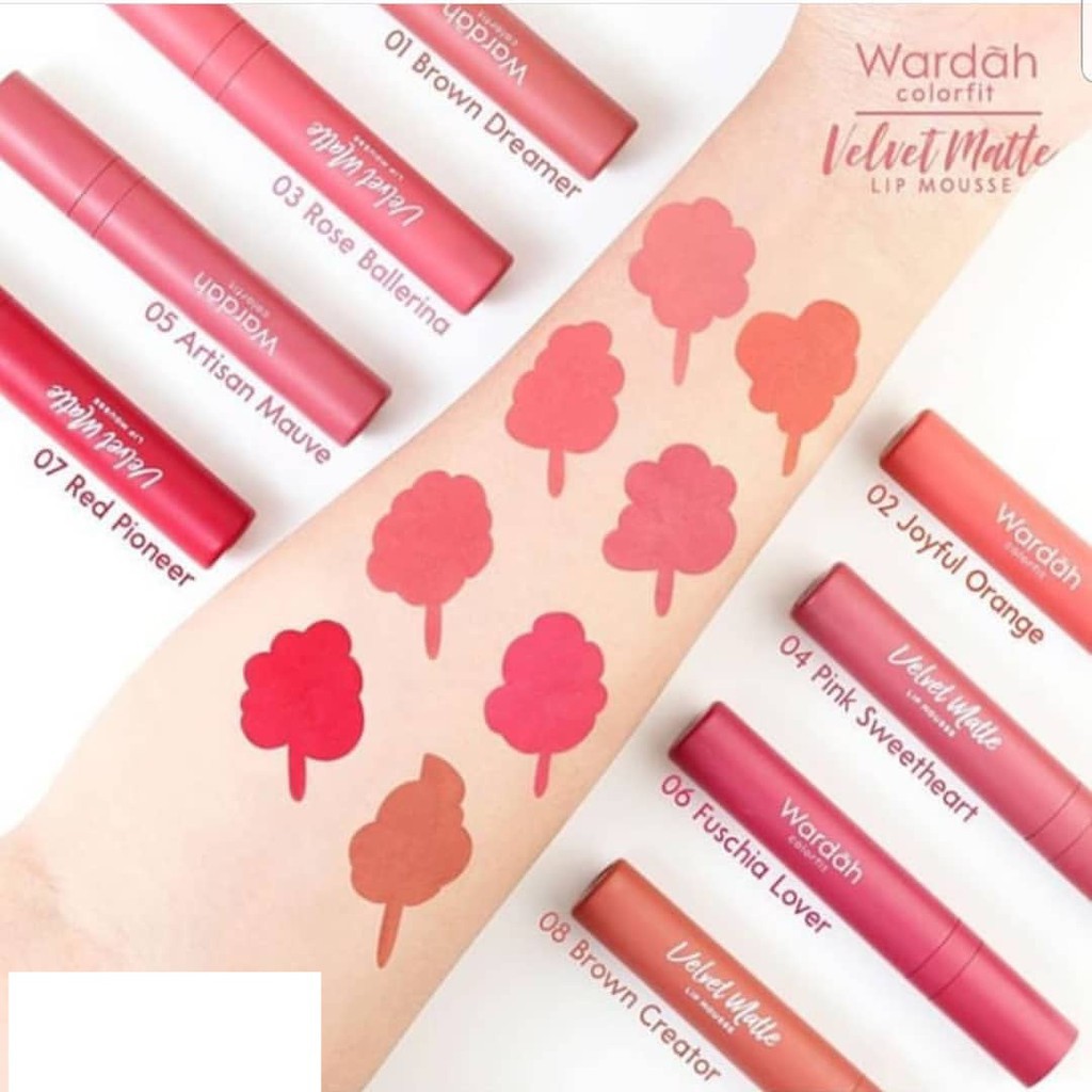 WARDAH COLORFIT VELVET MATTE LIP MOUSSE 4GR