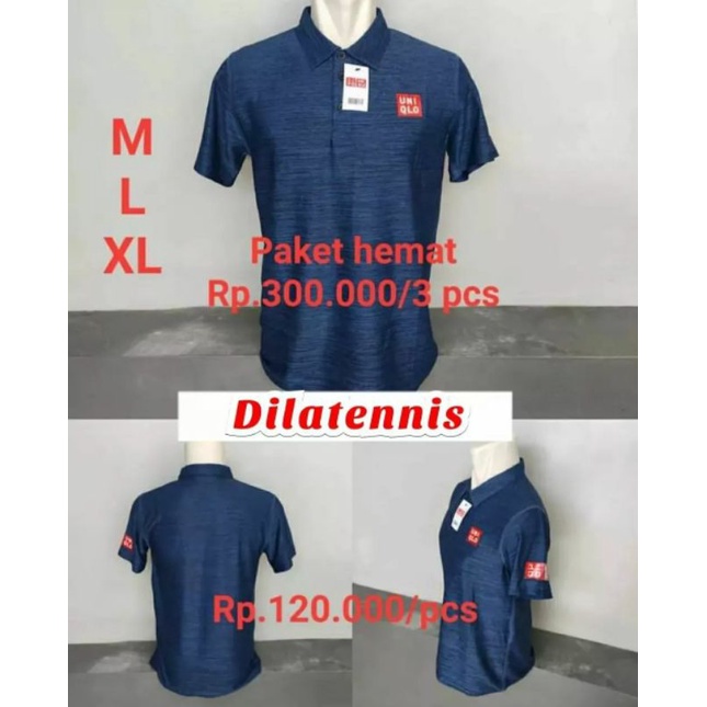 KAOS TENNIS/ FITNESS/ RUNNING/ GYM POLO SHIRTS UNIQLO