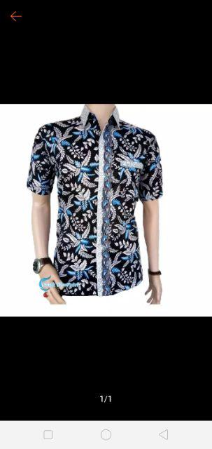 Kemeja Batik Pria Ppbtk07 Modern Lengan Pendeek Casual Modis Trendy Masa Kini M L Xl Asli Pekalongan