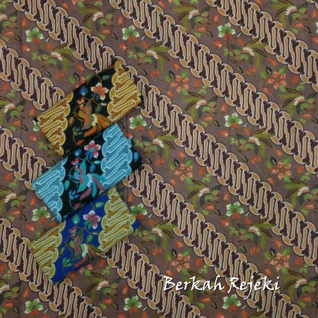 Best Item Kain Katun Merah Bata Batik BR