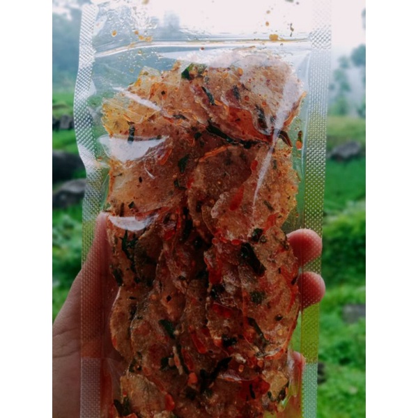 

kripik kaca gurih pedas daun jeruk isi 70gr