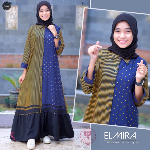 ELMIRA DRESS ELMIRA GAMIS ELMIRA ORI SHOFIYA LABEL ORISHOFIYA DRESS BUSUI DRESS GAMIS BUSUI GAMIS
