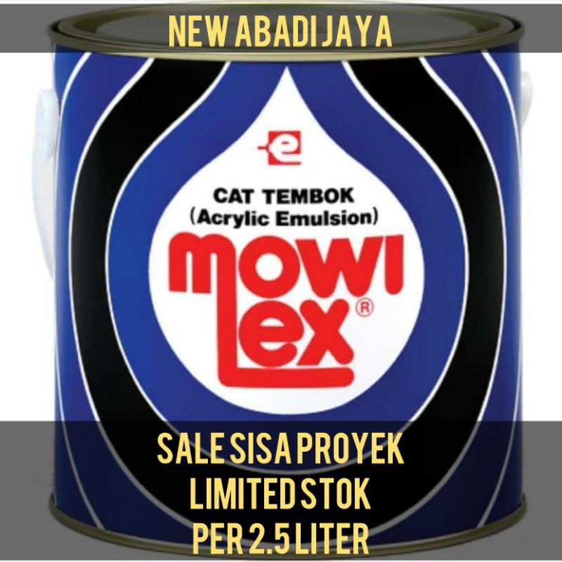 Cat Tembok Mowilex Acrylic Emulsion Per Galon 2 5Liter 