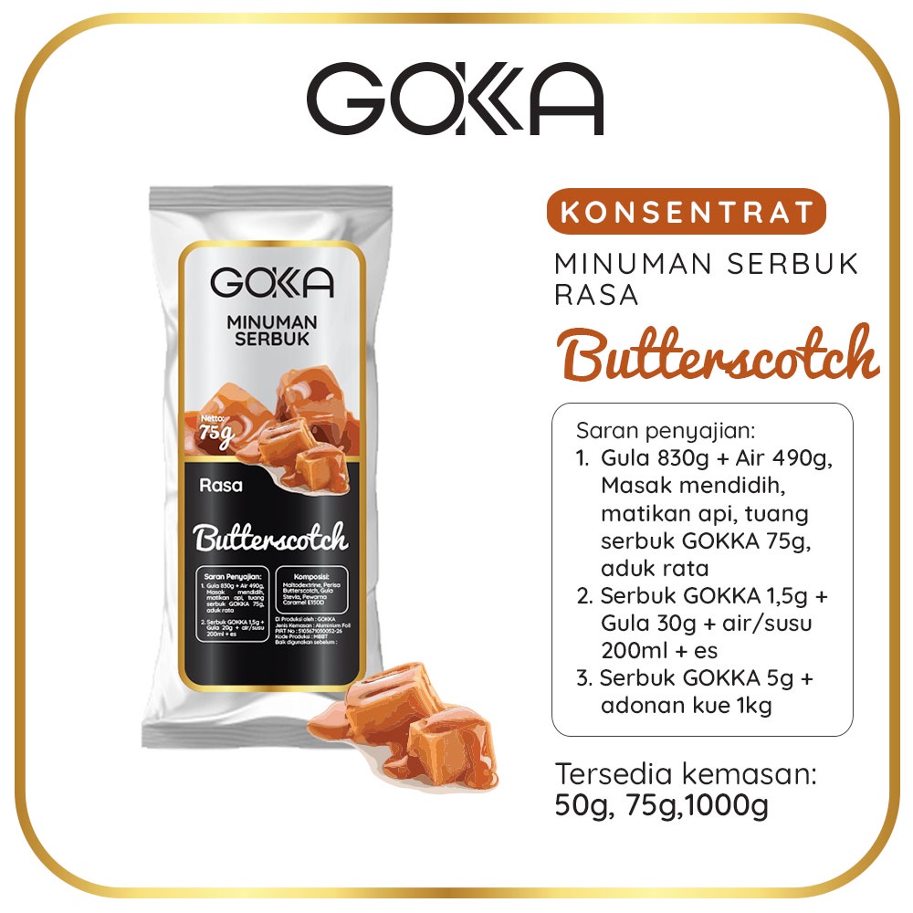

Bubuk Minuman Gokka Butterscotch 50 gram