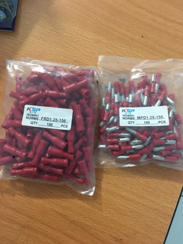 Skun Male Bullet / Peluru Mpd 1.25 Merah Utk Kabel 0,25 - 1,5 Mm Pack