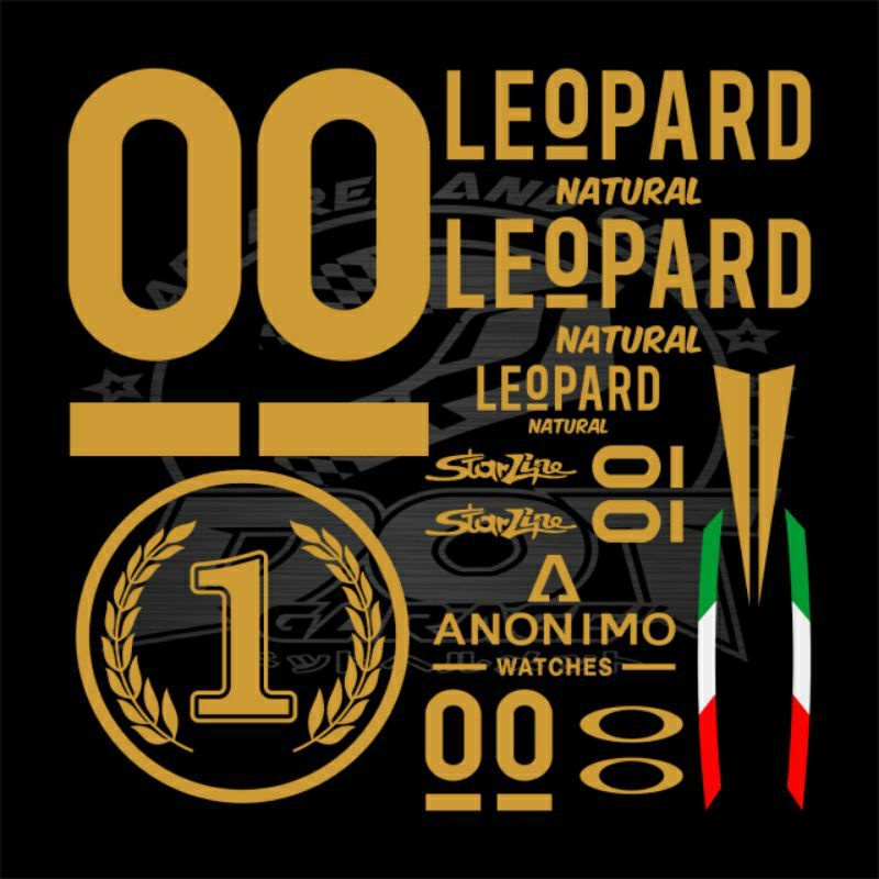 

STICKER CUTTING HELM LEOPARD SET