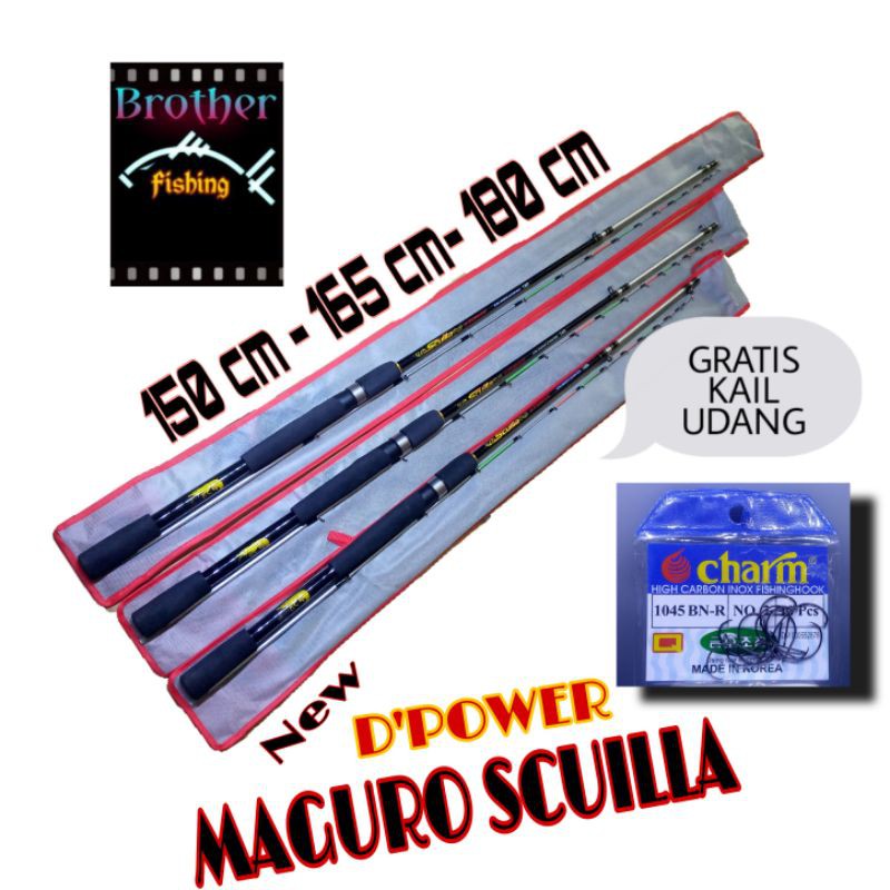 JORAN PANCING UDANG MAGURO SCUILLA 150 CM 165 CM 180 CM