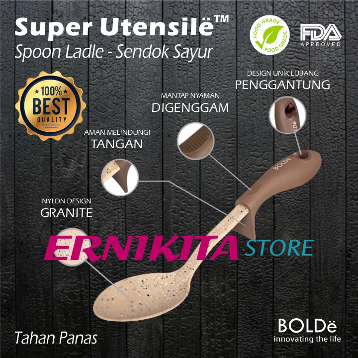 BOLDe SUPER UTENSILE SPOON LADLE - Sendok Sayur Irus Centong