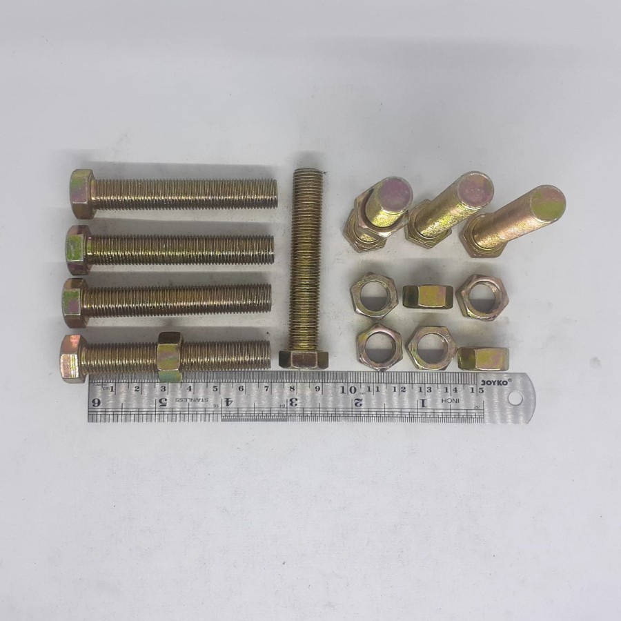 BAUT MUR KUNING M12 X 70 / BMK M12 X 70 / BAUT M12X70 KUNING / BAUT M12 / BAUT 17 KUNCI 17