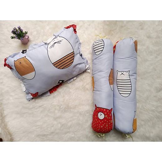 TERMURAH!! 1SET BANTAL &amp; GULING BATITA MOTIF PERLENGKAPAN TIDUR ANAK (KAWAII)