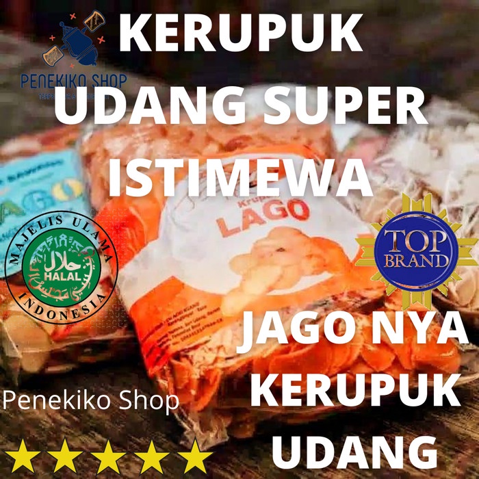 

NEW KERUPUK UDANG LAGO SUPER ISTIMEWA 1KG MENTAH KUALITAS EKSPOR