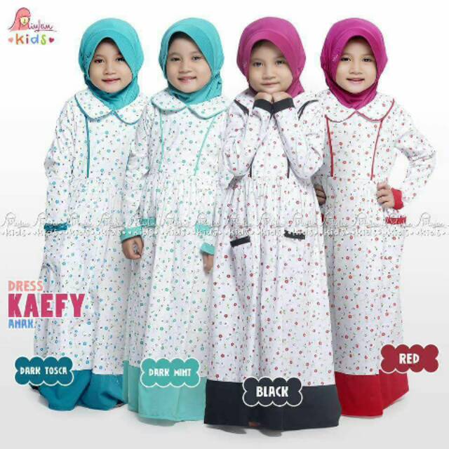 BUSANA MUSLIM ANAK || Dress Anak KAEFY by Miulan Kids