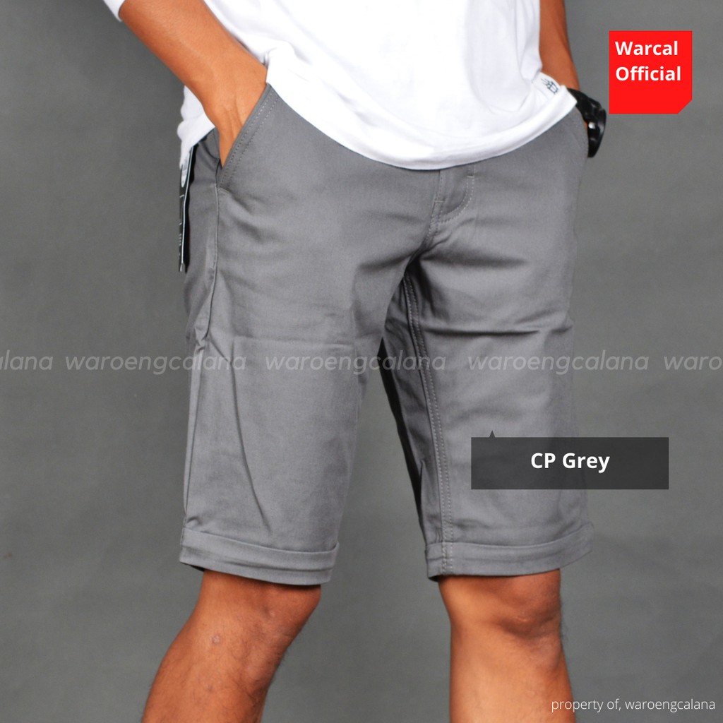 Celana Pendek Pria Chino Pants Grey