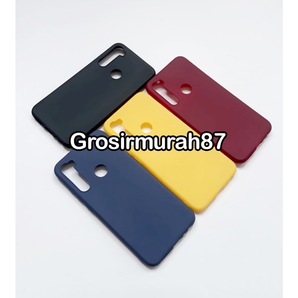 candy macaron softcase case tebal kondom hp Redmi Note 8 Pink maroon kuning hitam navy