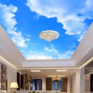 Wallpaper plafon 3D awan biru langit harga grosir termurah | Shopee