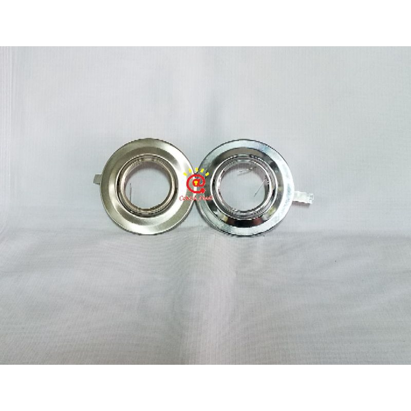 LAST CALL Downlight Halogen Mr16 Satin Silver Chrome Bulat Vatalux