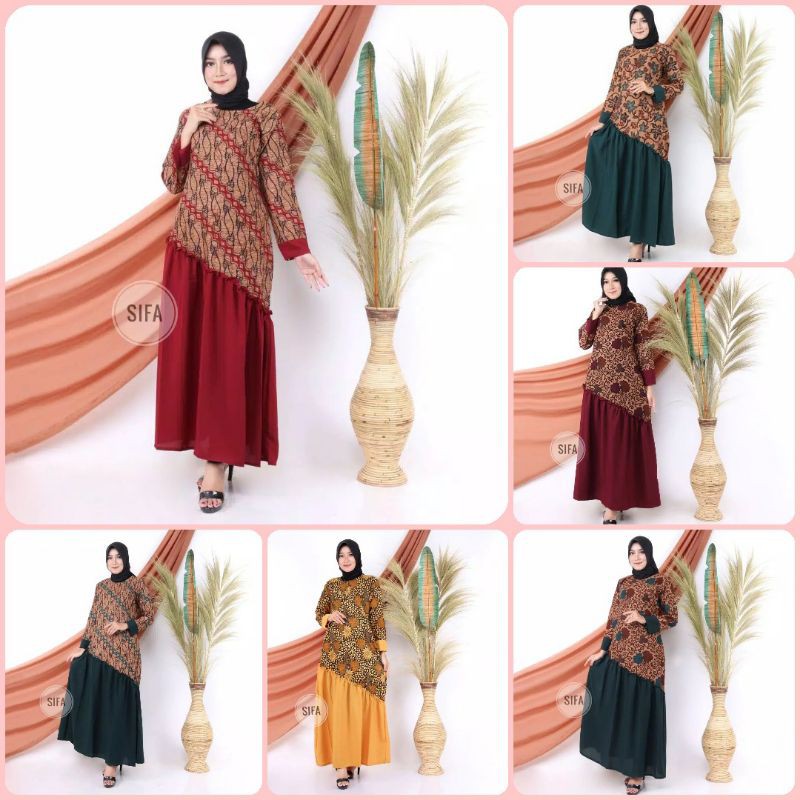 batik suffa - gamis batik pekalongan rempel gamis meisya ...